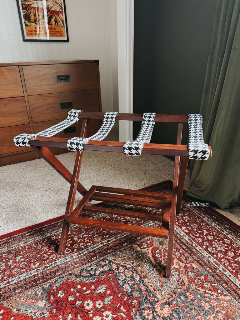 Luggage rack as a must-have guest room accessory